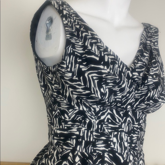 Nanette Lepore Cotton Silk Black White Dress - Picture 6 of 13